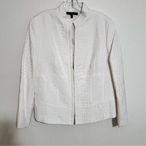 EUC Suit Lafayette 148 New York White Textured Skirt Size 12/14 MAKE AN OFFER!